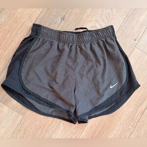 Black Nike Dri-Fit Brief Lined Athletic/Running Shorts- size small